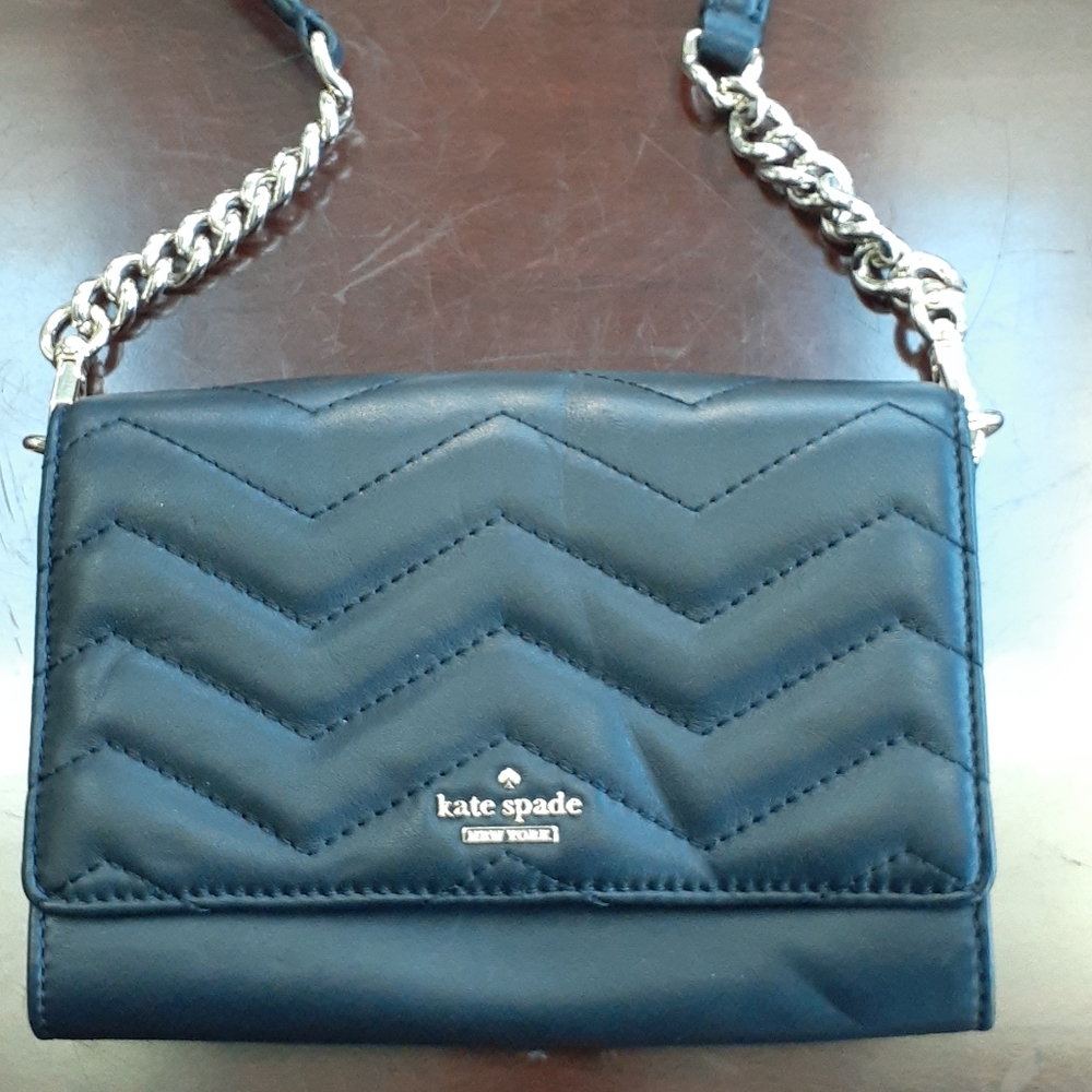 Kate Spade Leather Bag with gingham quilting - Picture 2 of 12